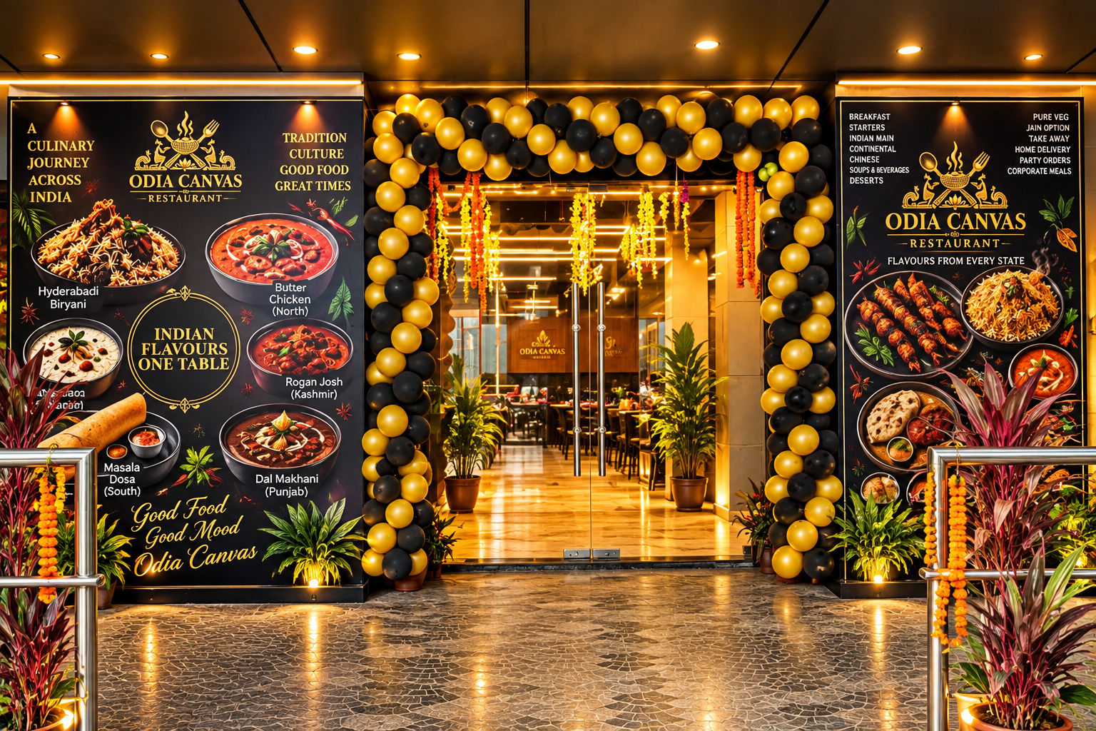 Odia Canvas Restaurant Interior