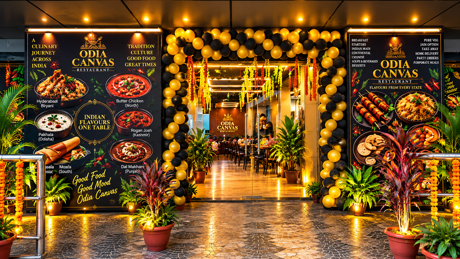 Odia Canvas Restaurant Entrance