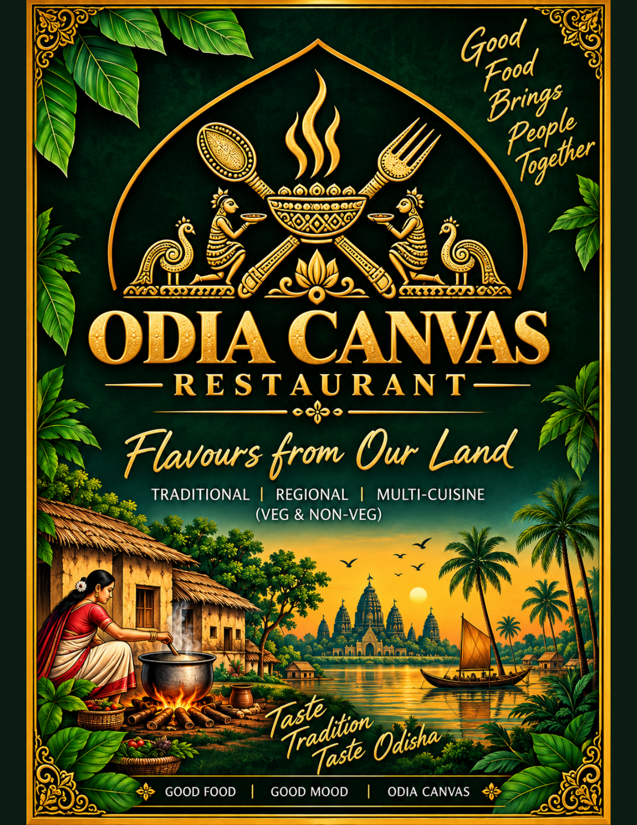 Odia Canvas Multi-Cuisine Restaurant Bhubaneswar