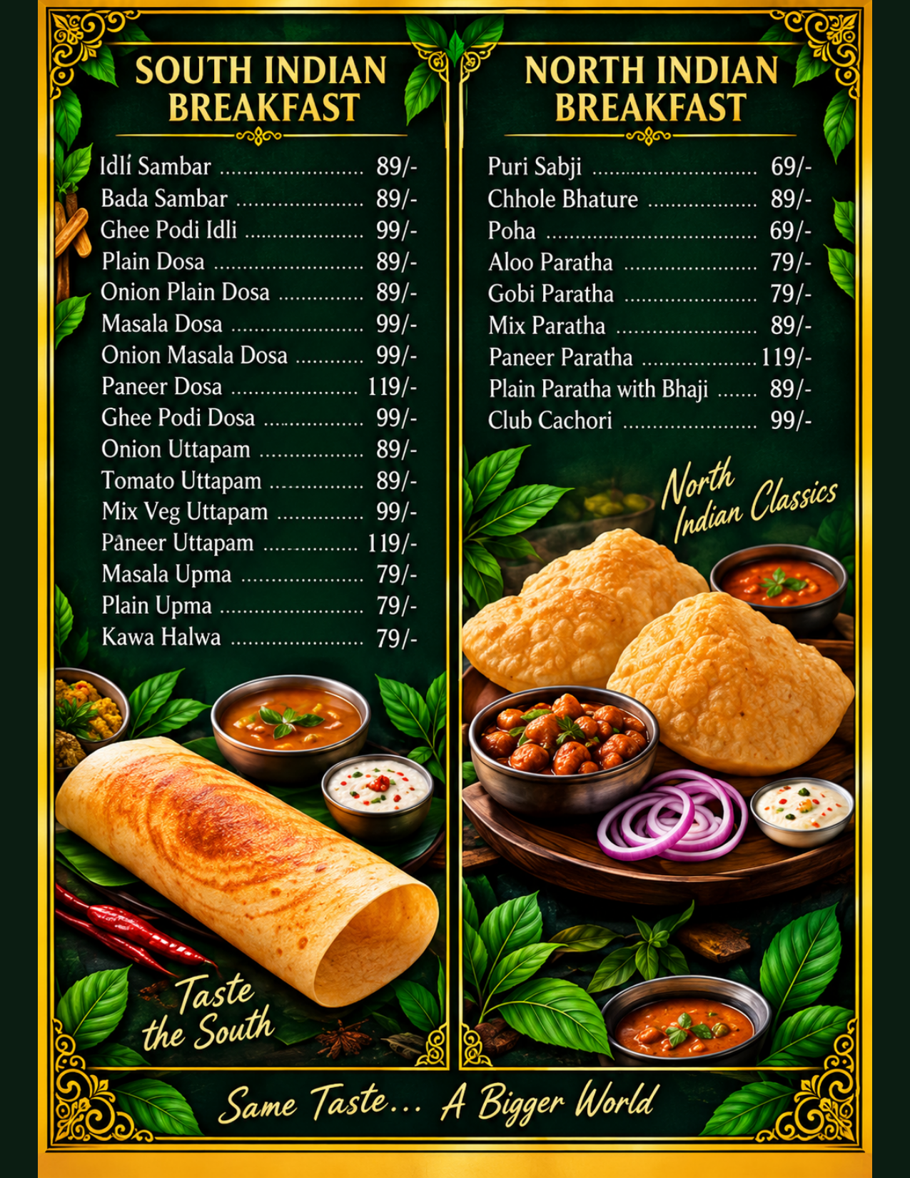 Food at Odia Canvas